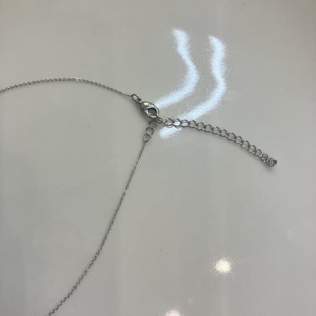 Twig pearl  chain Necklace (Silver) 2212_NC0178