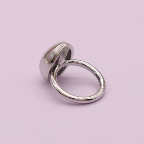 Rounded teardrop Ring（Silver） /   2105_RG040