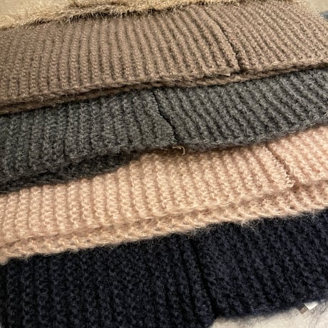 2411GS023(S)/ Knit fur Stall (Navy)