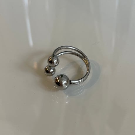 2401RG0385 / Mini triple ball ring（Silver）