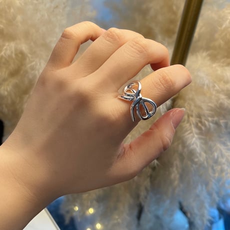 2512RG00689 / ribbon motif ring（Silver）