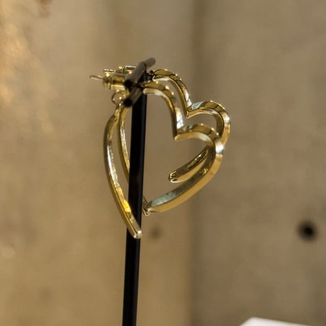 2504PR0776 /  Heart hoop Pierce（Gold)