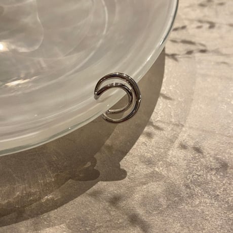 EC104 / Double line curve  Earcuff(Silver)
