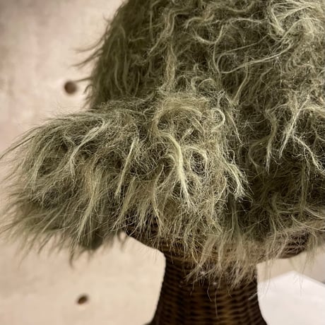 2411HW0062(S)/ Color shaggy knit Hat（Green）