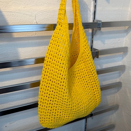 2606BG053(S) / Crochet Mesh Tote Bag (Yellow)