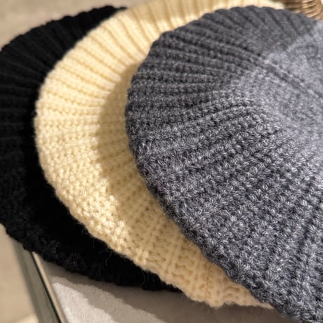2509HW0103(S) / Knit béret（ Black）