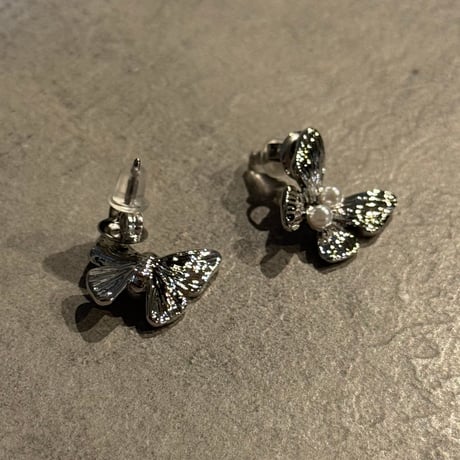 2503PR0768 / mini butterfly  pearl Pierce（Silver）