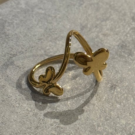 2512RG0692 / butterfly  cross ring（Gold）
