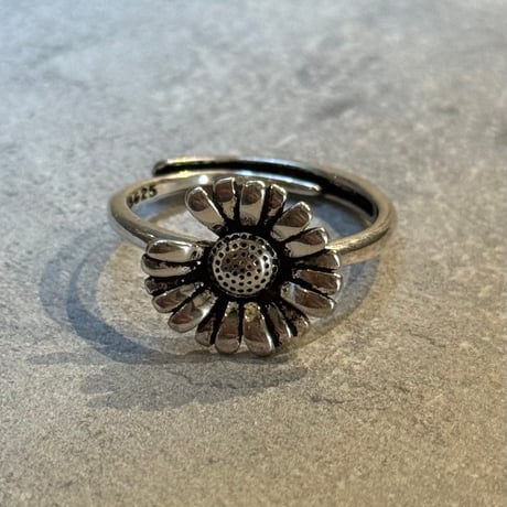 2505RG0635 / One piece flower  ring（Silver）