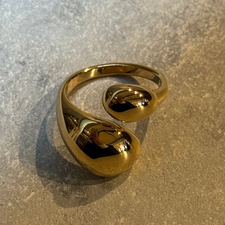 2506RG0650 /Cross big drop ring（Gold）