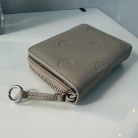 2609GS077 (S)/  Embossed Dot Two-fold Wallet（Graybeige）