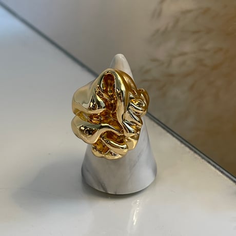 2408RG0508 / Irregular large design ring（Gold）