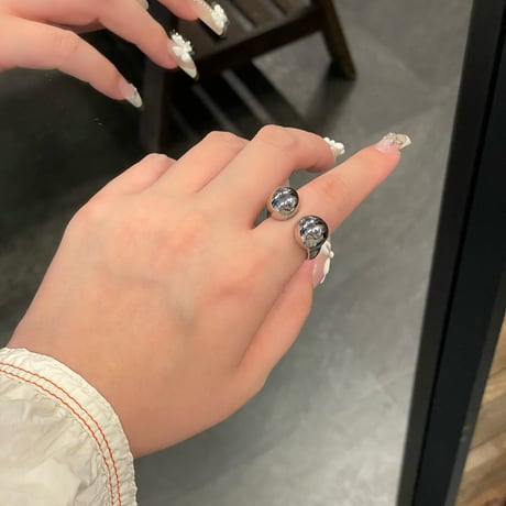 2405RG0473 / volume drop forme ring（Silver)
