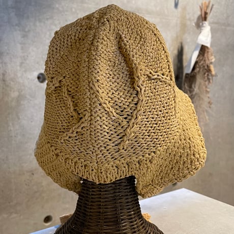 2503HW0079(S) / Wired Knit Bucket Bonnet（Camel）