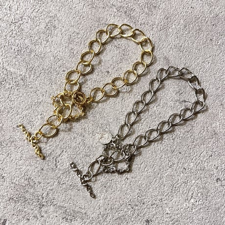 Mini coin square mantel Bracelet（Gold）/ 2208_BR0144