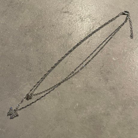 2503NC0333 / Layered butterfly motif necklace（Silver)