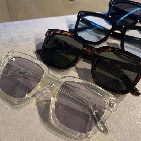 SE26SG_CA015（S） /  Square Frame Sunglasses (Demi/Green)