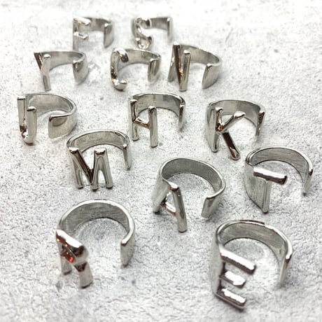 Initial ring（SILVER / O） /  2100-RGSL045