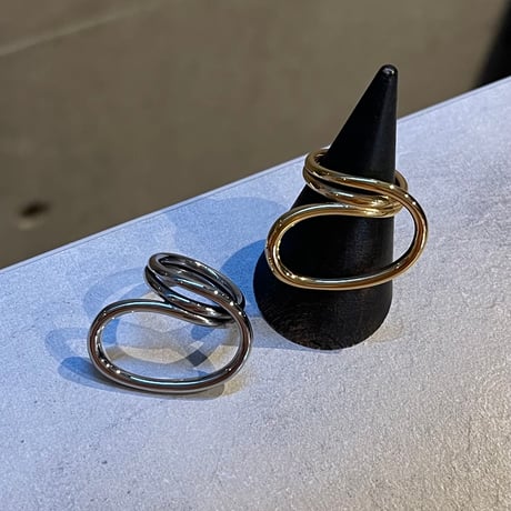 2504RG0615 / Ovel  twist ring（Silver）