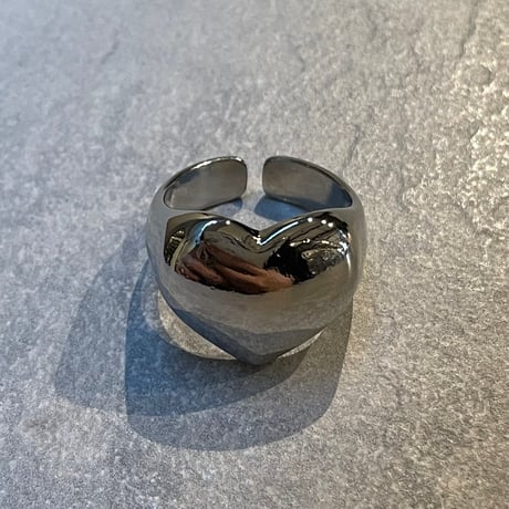 2404RG0447_B / Heart smooth ring（Silver）