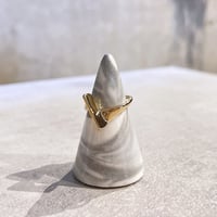 Symmetry center line ring（Gold） / 2210-RG0225