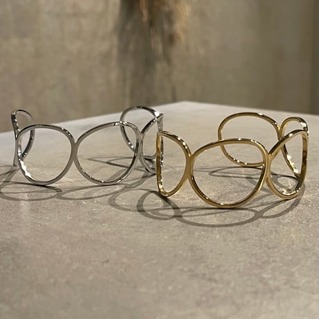 2505BR0083 / Circle design bangle（Silver）