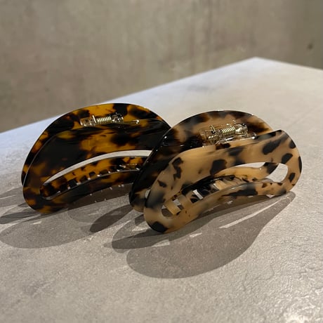 2602HA0082(S)/ Marble curve Hair Clip （Beige）