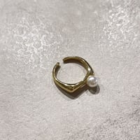 Side pearl ring（Gold） / 2210-RG0239