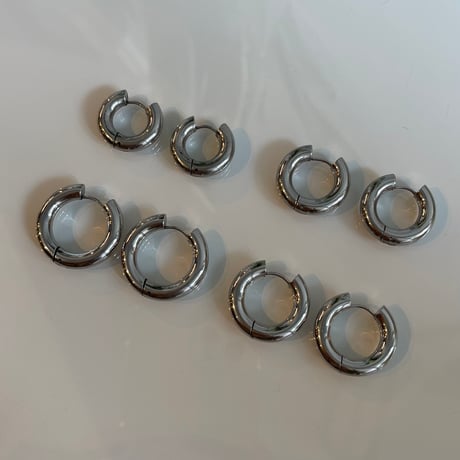 2506PR0792#C / Stainless hoop pierce / 5mm 2.4cm（Gold）