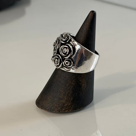 【Select】IM26AC_RG027/ Vintage Rose Swirl Ring（Silver）