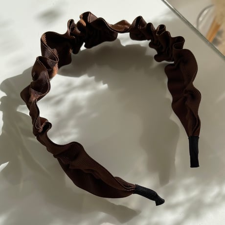 2401HA0046 / Gather headband（Brown）