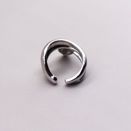 Drop Deformation Cartilage Earcuff （Silver/Right） / EC069A