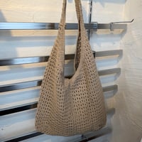 2606BG053(S) / Crochet Mesh Tote Bag (Beige)
