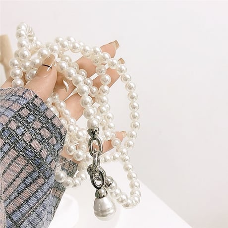 Pearl Shoulder chain strap  / 2109-GS010