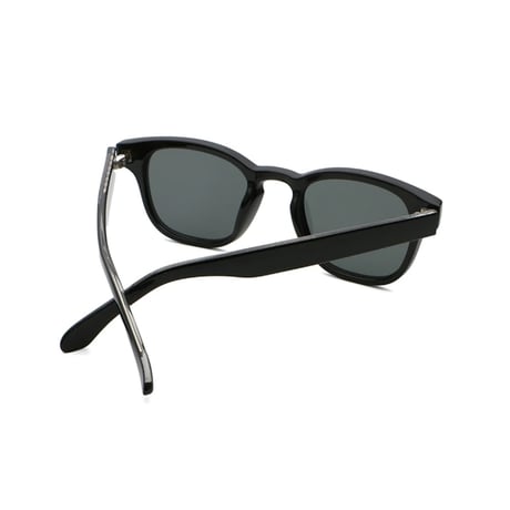 【 Select 】Classic Square Frame High Quality Sunglasses (Black/Grey)
