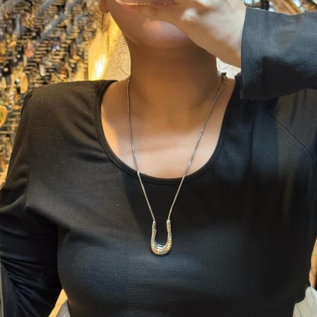 2509NC0359 / U design charm Necklace（Silver）