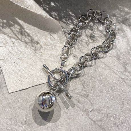 2402BR0029 / Ball chain mantel Bracelet （Silver）