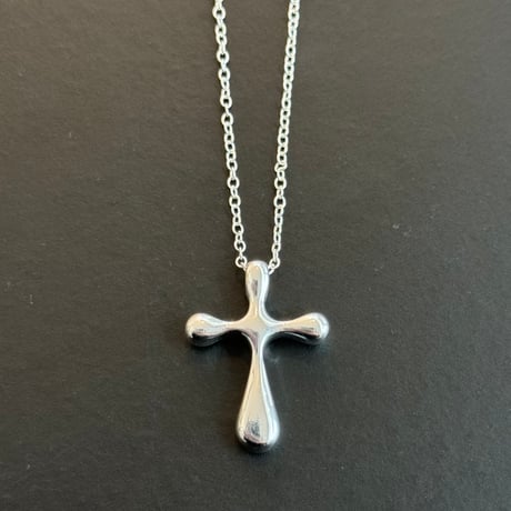 2407NC0254 / Volume Cross Design necklace (Silver)
