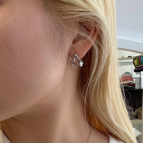 2508PR0798 /  drop triangle pierce（Silver）