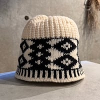 2602HW059(S) /  Knit Hat（White）