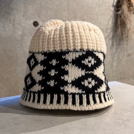 2602HW059(S) /  Knit Hat（White）