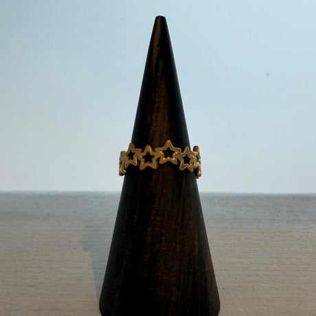 2606RG0808 / Star motif line ring（Gold）