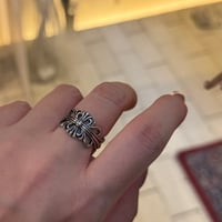 2601RG0727 /Vintage Cross Metal ring（Silver）
