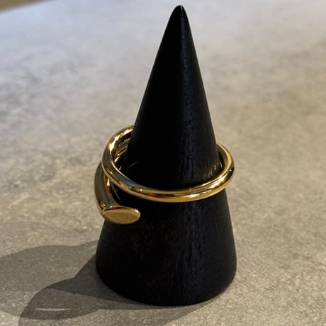 2503RG0592 / Flat  cross point ring（Gold）