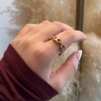 2510RG0681 / Connect Stone Ring（Gold）