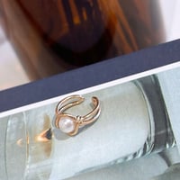 Mini pearl Double line Earcuff （Gold） / EC098