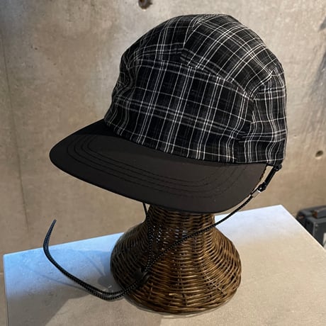 2504HW0087(S) / 2Way cotton check cap（BlackCK）