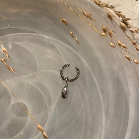 EC105 / Metal mini drop Earcuff(Silver)