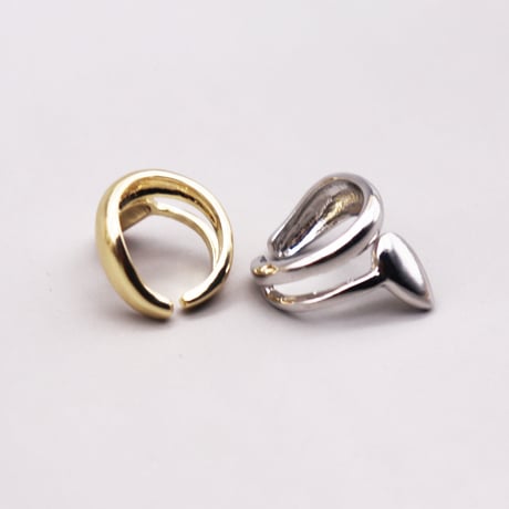 Drop Deformation Cartilage Earcuff （Gold/Right） / EC069A