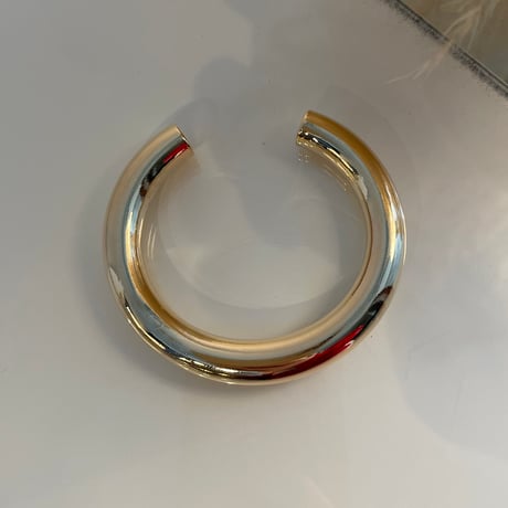 2404BR0046 / Thick simple Bangle（Gold）
